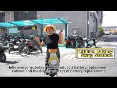 Batterie, die Station austauscht